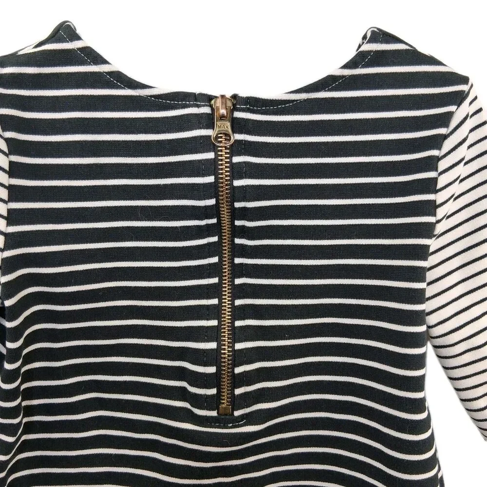 Osh Kosh Knit Dress Black White Long Sleeve Size 5T Casual